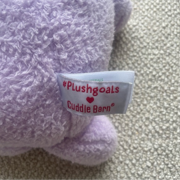 Cuddle Barn Plush Goals Boba Frog Plushie Stuffed Animal Fuzzy Purple Pink - Picture 2 of 5